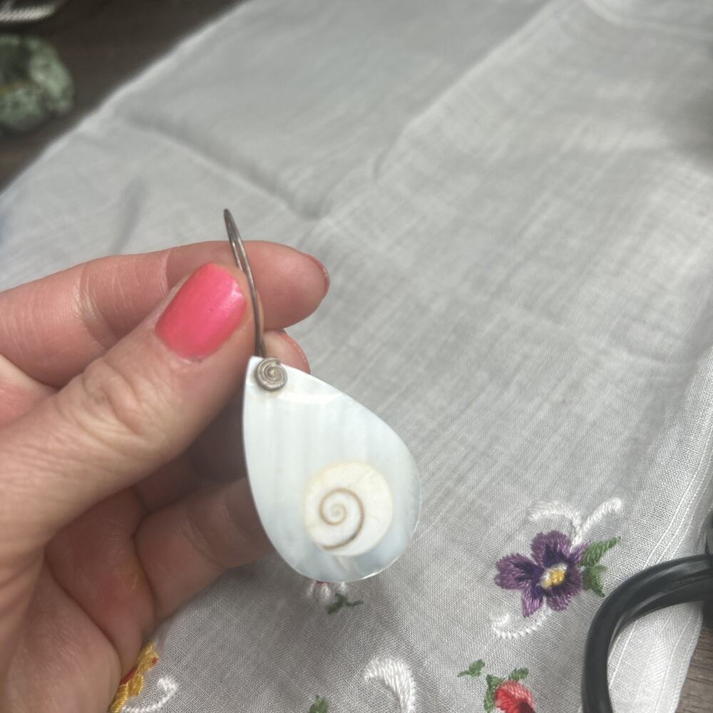 Shiva Teardrop Dangle Earrings Reversible